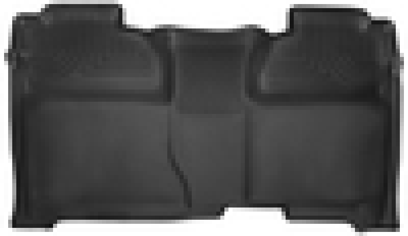 Husky Liners 14-15 Chevy Silverado Crew Cab X-Act Contour Black 2nd Row Floor Liners - Corvette Realm