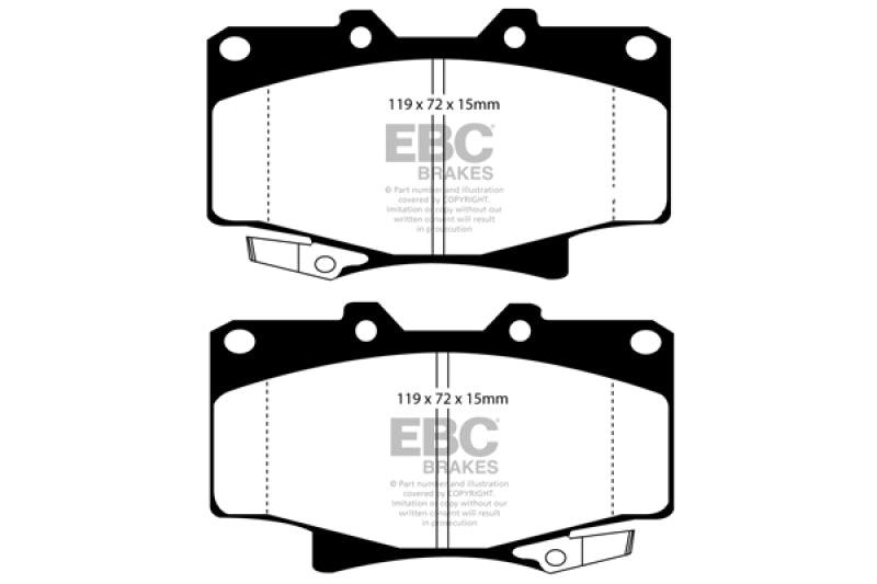 EBC 96-97 Lexus LX450 4.5 Greenstuff Front Brake Pads - Corvette Realm