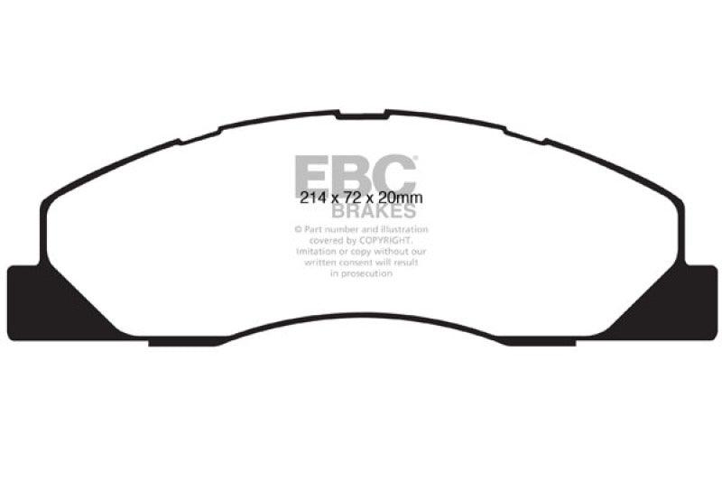 EBC 09-11 Dodge Ram 2500 Pick-up 5.7 2WD/4WD Yellowstuff Front Brake Pads - Corvette Realm