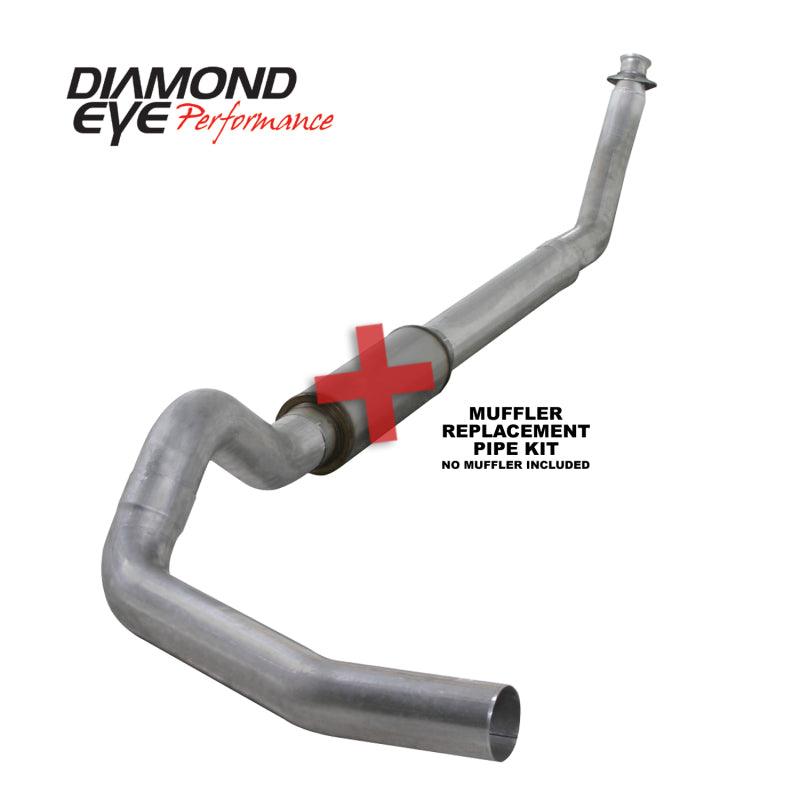 Diamond Eye KIT 5in TB SGL MFLR RPLCMENT PIPE AL: 94-02 DODGE CUMMINS 5.9L W/ RP #510220 - Corvette Realm