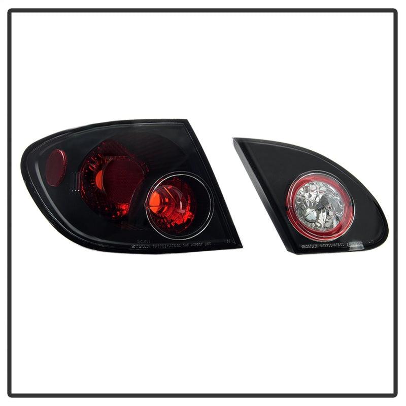 Spyder Toyota Corolla 03-08 Euro Style Tail Lights Black ALT-YD-TC03-BK - Corvette Realm