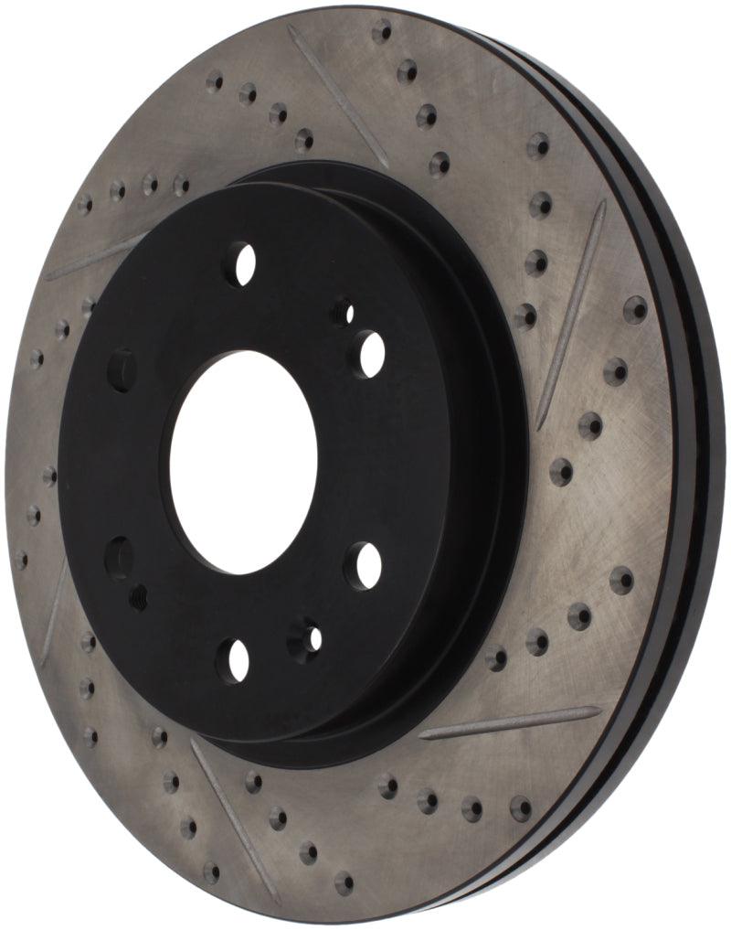 StopTech 05-10 GMC Sierra 1500 (w Rear Drum) / 07-09 GMC Yukon Front Right Slotted & Drilled Rotor - Corvette Realm