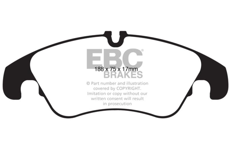 EBC 11 Audi A6 2.0 Turbo Yellowstuff Front Brake Pads - Corvette Realm