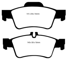 Load image into Gallery viewer, EBC 04-06 Mercedes-Benz CL500 5.0 Yellowstuff Rear Brake Pads - Corvette Realm