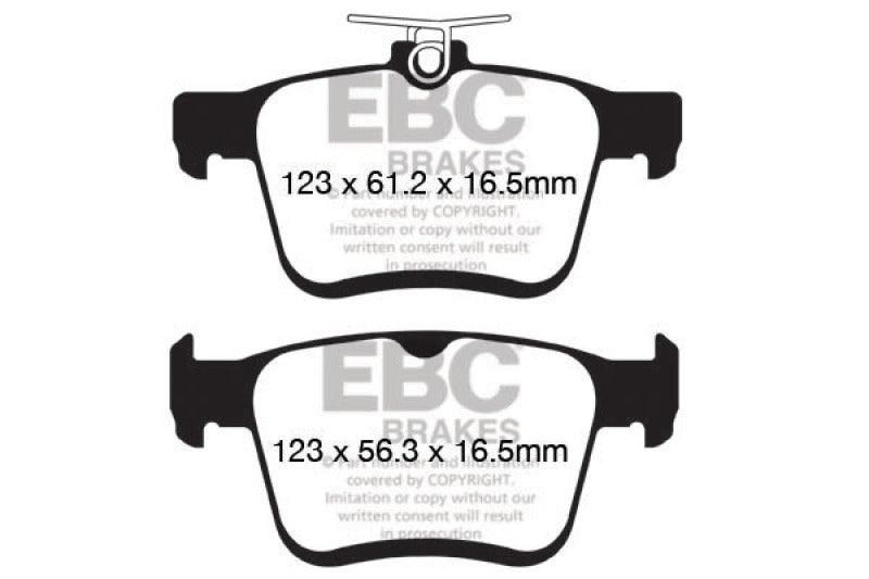 EBC 2014+ Audi A3 1.8 Turbo (w/Electronic Parking Brake) Yellowstuff Rear Brake Pads - Corvette Realm