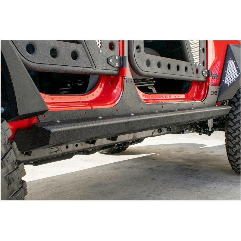 DV8 Offroad 2007-2018 Jeep Wrangler JK (4-door) Frame Mounted Sliders - Corvette Realm