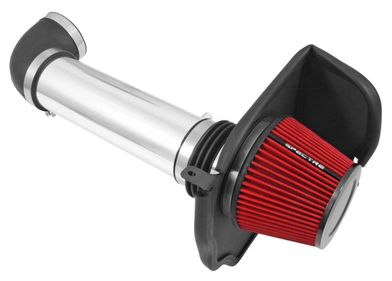 Spectre 11-17 Dodge Challenger/Charger 5.7L V8 Air Intake Kit - Polished w/Red Filter - Corvette Realm