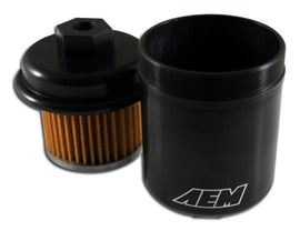 AEM 94-01 Acura Integra / 94-97 Honda Accord / 96-00 Civic / 97-01 Prelude Black Fuel Filter Kit - Corvette Realm