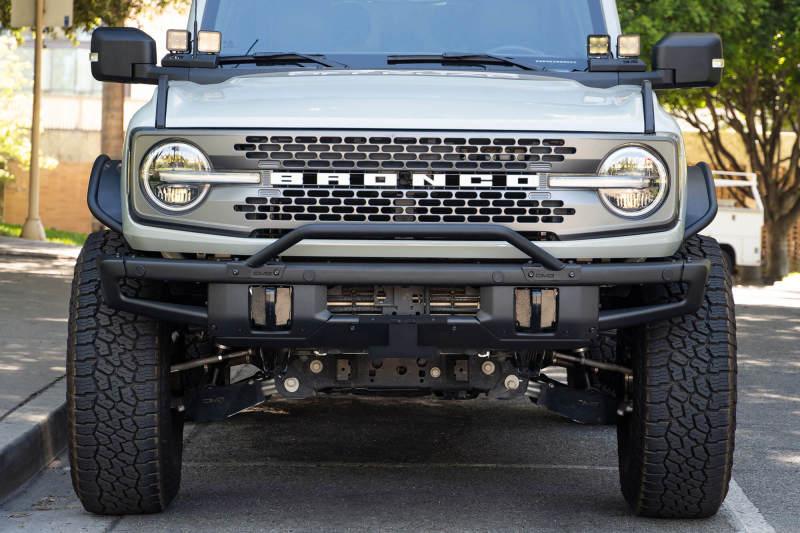 DV8 Offroad 21-22 Ford Bronco Factory Front Bumper Licence Relocation Bracket - Front - Corvette Realm