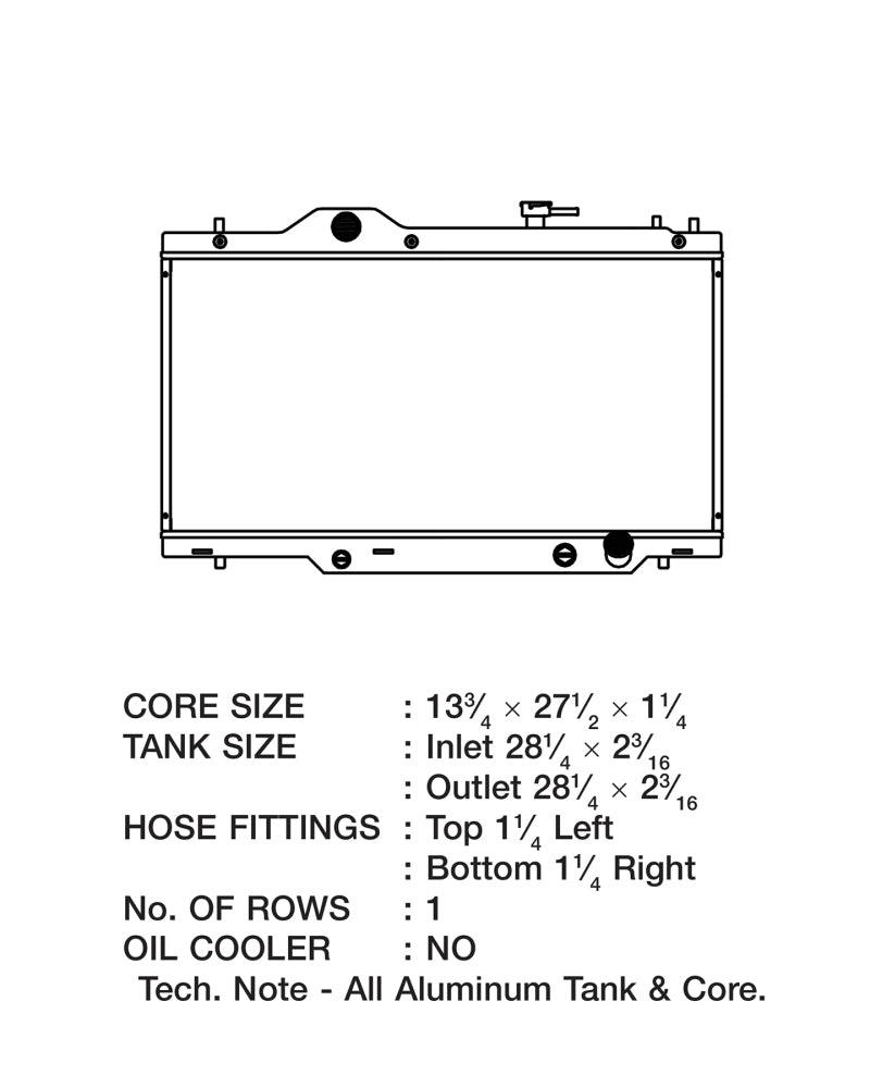 CSF 02-06 Acura RSX Radiator - Corvette Realm