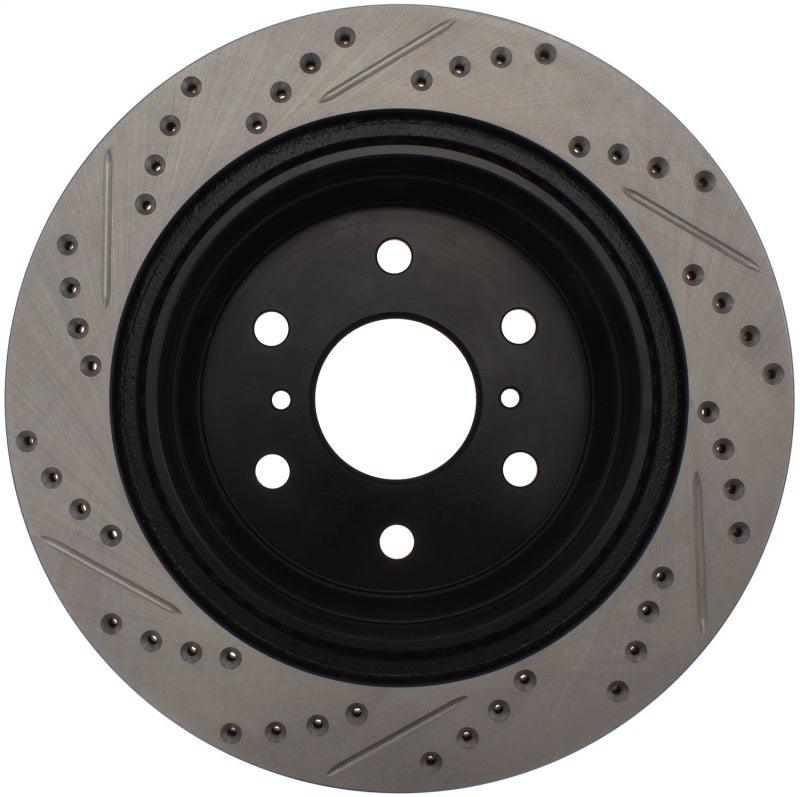 StopTech 07-10 GMC Sierra (w/ Rear Drum) / 07-09 GMC Yukon Rear Left Slotted & Drilled Rotor - Corvette Realm