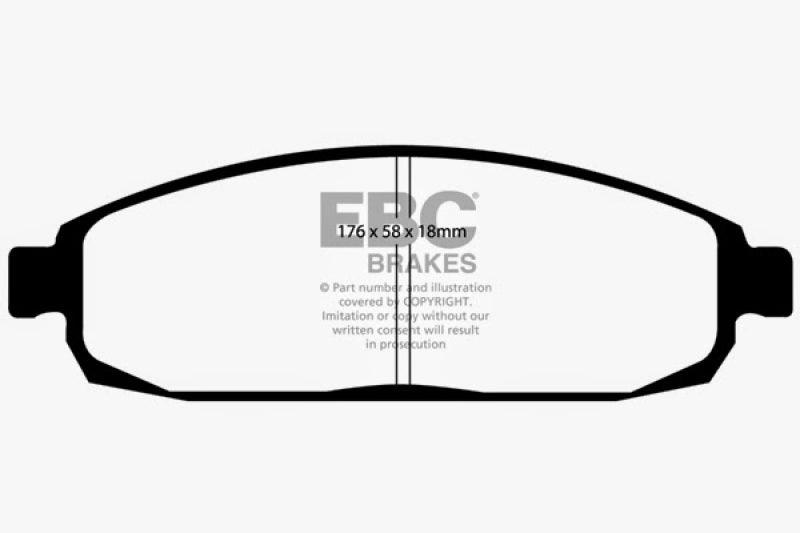 EBC 05-10 Jeep Commander 3.7 Greenstuff Front Brake Pads - Corvette Realm