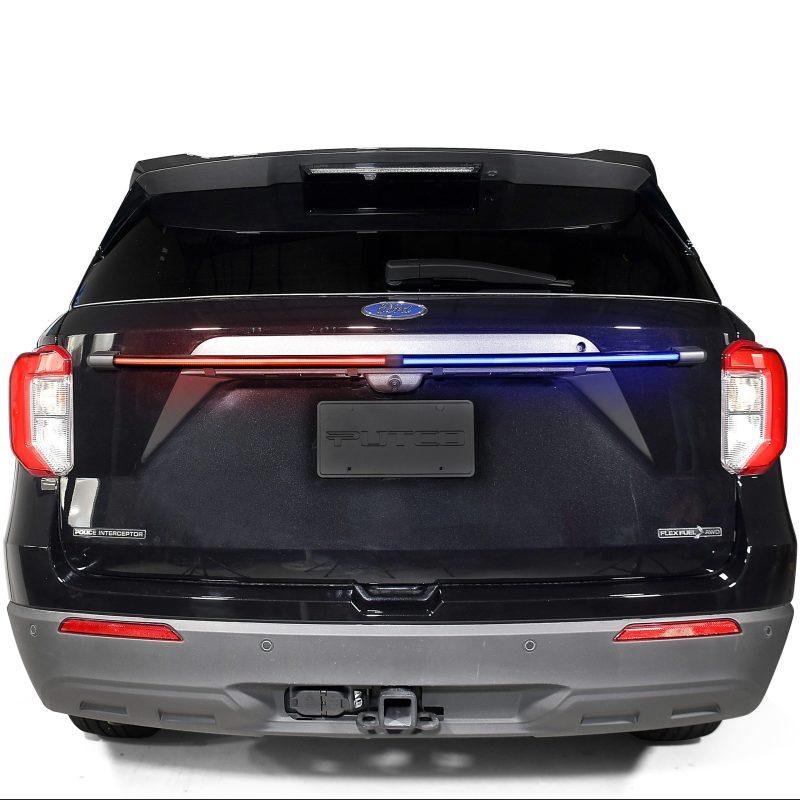 Putco 48In Red / Blue w/ 64 Strobe Patterns & White Over-Ride Light Bars E-Blades - Corvette Realm