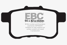 Load image into Gallery viewer, EBC 09-14 Acura TSX 2.4 Greenstuff Rear Brake Pads - Corvette Realm