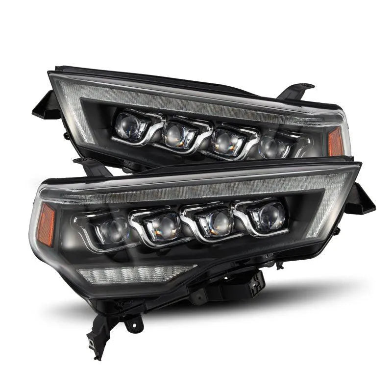 AlphaRex 14-22 Toyota 4Runner (2021 Req. Conv) NOVA LED Proj HL Blk w/Actv Light & Seq. Sig + SB DRL - Corvette Realm