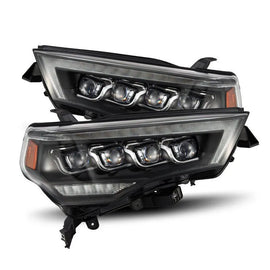 AlphaRex 14-22 Toyota 4Runner (2021 Req. Conv) NOVA LED Proj HL Blk w/Actv Light & Seq. Sig + SB DRL - Corvette Realm