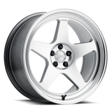 Kansei K12H Knp 18x9.5in / 5x114.3 BP / 22mm Offset / 73.1mm Bore - Hyper Silver Wheel