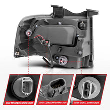 Load image into Gallery viewer, ANZO 2007-2014 Ford Expedition Projector Headlights w/ Halo Black - Corvette Realm