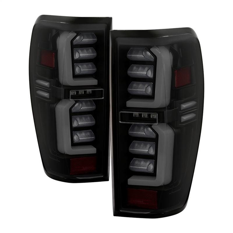 Spyder GMC Sierra 19-20 Incandescent Bulb Model Only LED Tail Lights-Black Smoke ALT-YD-GS19-LED-BSM - Corvette Realm