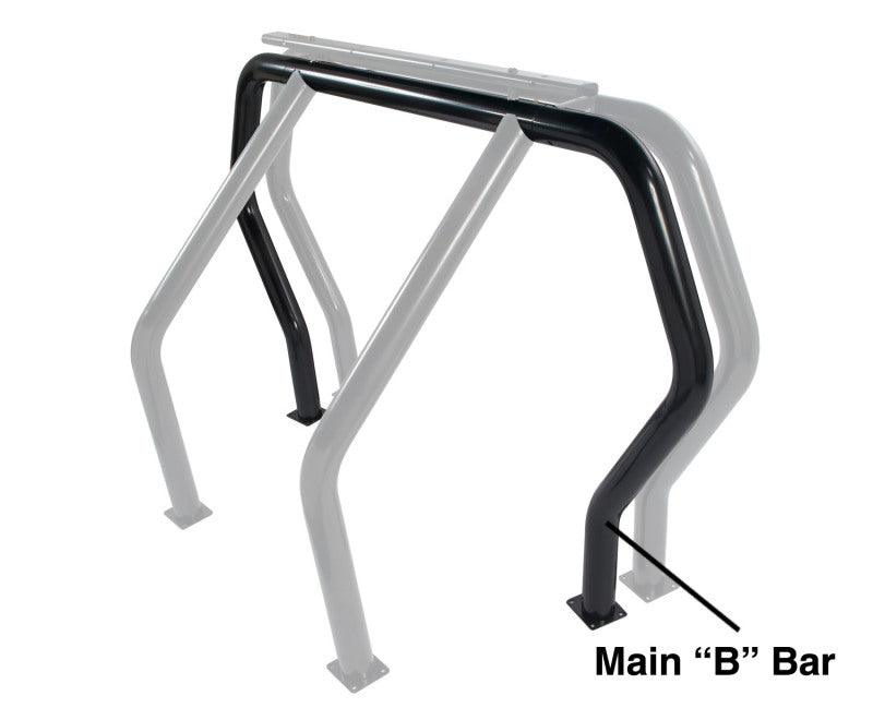 Go Rhino RHINO Bed Bar - Rear Main B bar - Black - Corvette Realm