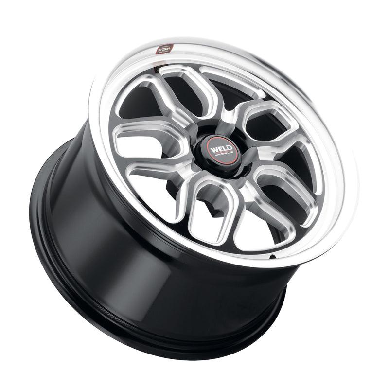 Weld S107 17X11 Laguna 5X127 ET-44 BS4.25 Gloss Black MIL Dia 78.1 - Corvette Realm