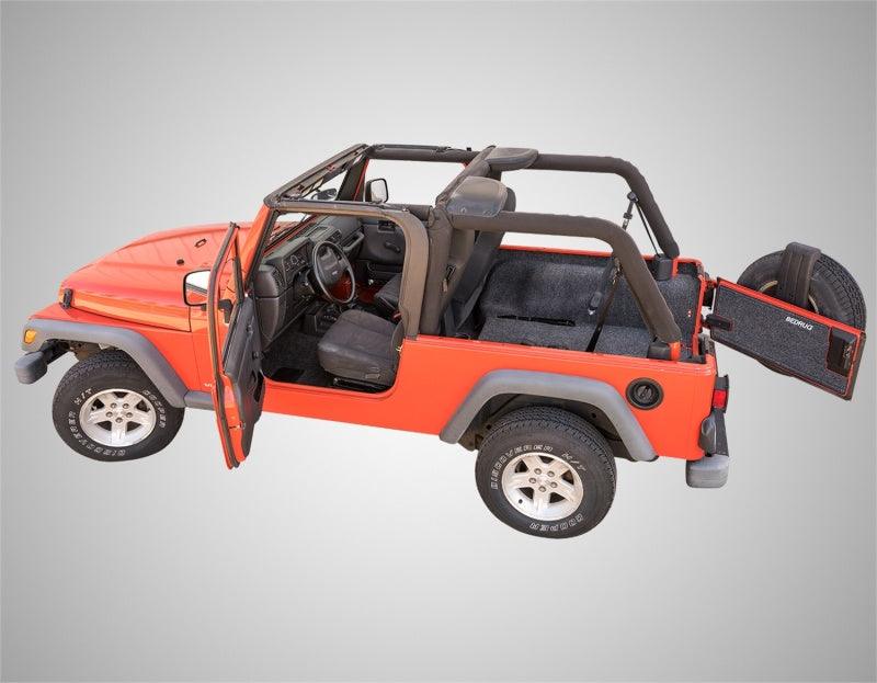 BedRug 03-06 Jeep LJ Unlimited Rear 4pc Cargo Kit (Incl Tailgate & Tub Liner) - Corvette Realm