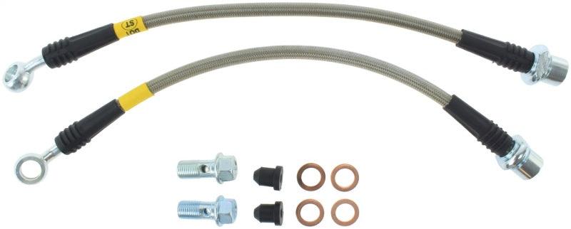 StopTech 00-05 Celica GT-S/05-08 Scion tC Stainless Steel Rear Brake Lines - Corvette Realm