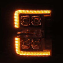 Load image into Gallery viewer, AlphaRex 11-16 Ford F-350 SD NOVA LED Proj Headlights Plank Style Chrm w/Activ Light/Seq Signal - Corvette Realm