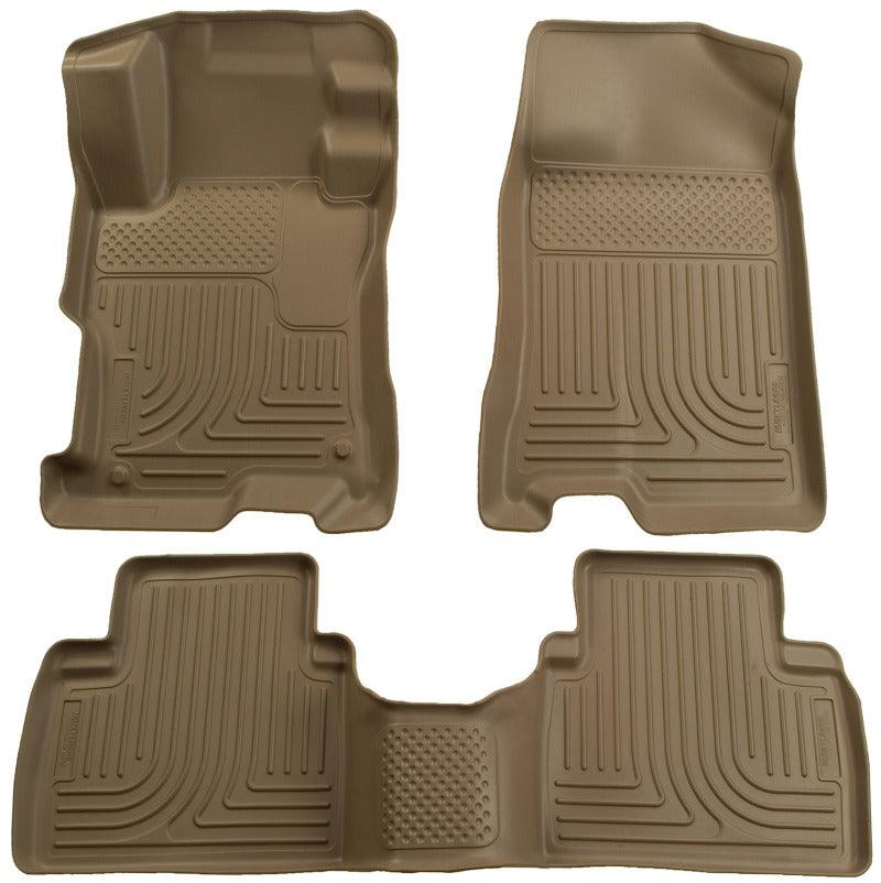 Husky Liners 04-09 Toyota Prius WeatherBeater Combo Tan Floor Liners - Corvette Realm