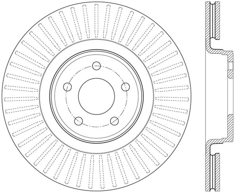 StopTech 14.5+ Ford Focus ST Front Left Slotted Performance Rotor - Corvette Realm