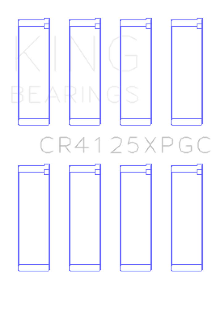 King Subaru EJ20/EJ22/EJ25 (Suites 52mm Journal Size) Tri-Metal Coated Rod Bearing Set - Size STD