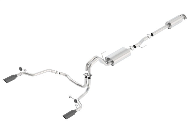 Borla 15-17 F-150 2.7/3.5L V6 EcoBoost / 5.0L V8 Black Chrome Cat-Back Touring Exhaust