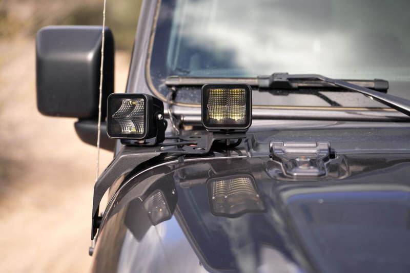 DV8 Offroad 18-22 Jeep Gladiator JT Cowl Light Bar Bracket - Corvette Realm