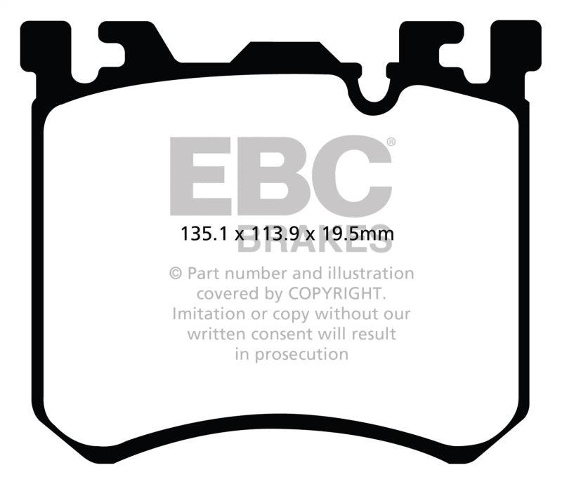 EBC 10-13 BMW X5M 4.4 Twin Turbo Redstuff Front Brake Pads - Corvette Realm