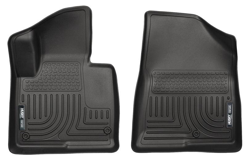 Husky Liners 13-15 Hyundai Sante Fe GLS/Limited WeatherBeater Front Row Black Floor Liners - Corvette Realm