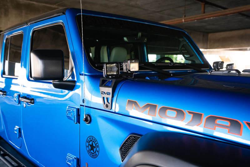 DV8 Offroad 20-22 Jeep JL 392/ Jeep JT Mojave Edition Dual Pod Light Mounts - Corvette Realm