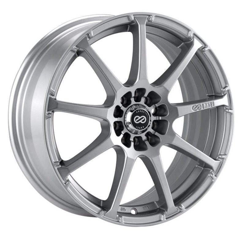 Enkei EDR9 17x7 5x100/114.3 45mm offset 72.6 Bore Diameter Silver Wheel - Corvette Realm