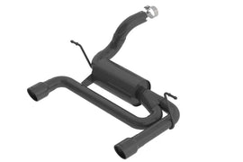 Borla 18-25 Jeep Wrangler JL/JLU 3.6L 2DR/4DR ATAK SS Axle Back Black Coated Exhaust w/3.5in Tips