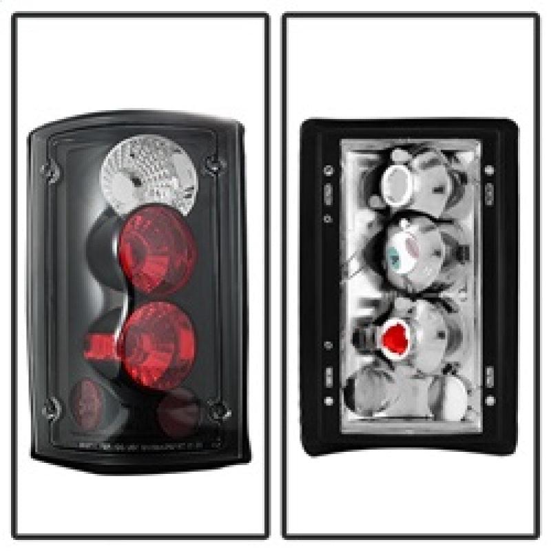 Spyder Ford Excursion 00-06/Econoline 150/250/350/450/550 95-06 Euro Tail Lights Blk ALT-YD-FEC00-BK - Corvette Realm