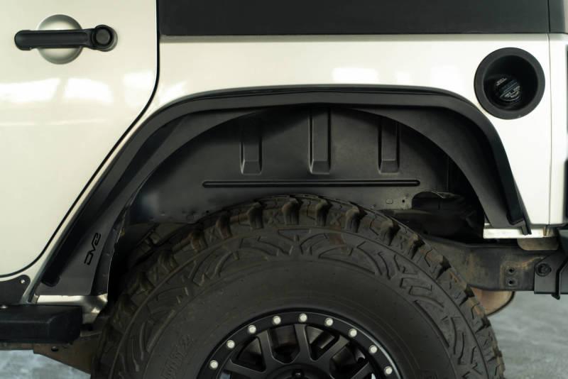 DV8 Offroad 07-18 Jeep Wrangler JK Slim Fender Flares - Corvette Realm