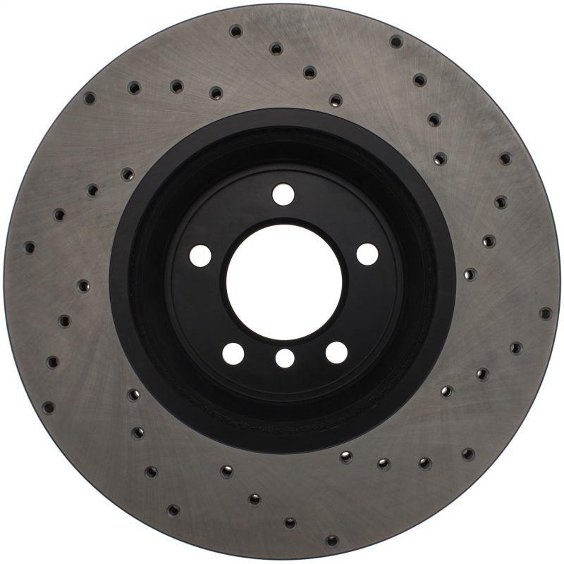 StopTech 07-10 BMW 335i Cross Drilled Right Front Rotor - Corvette Realm