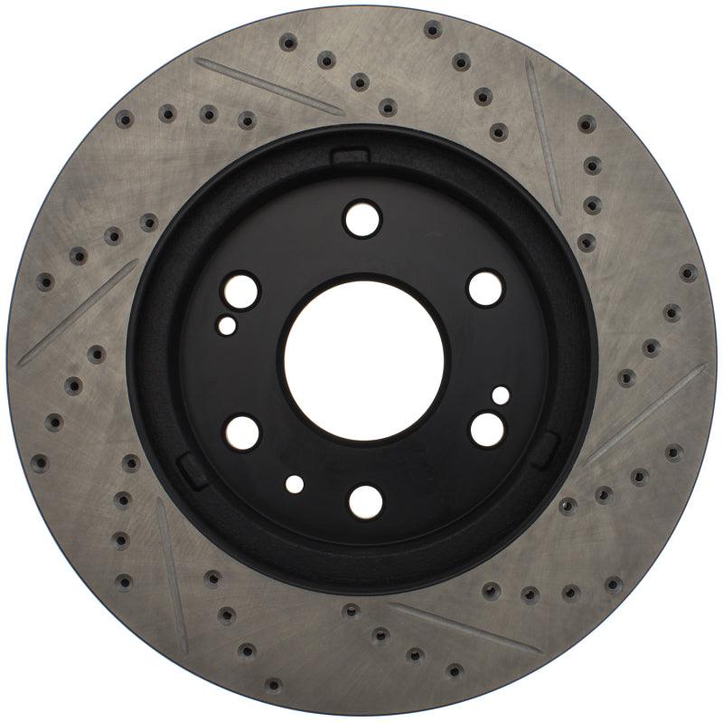 StopTech 05-10 GMC Sierra 1500 (w Rear Drum) / 07-09 GMC Yukon Front Right Slotted & Drilled Rotor - Corvette Realm