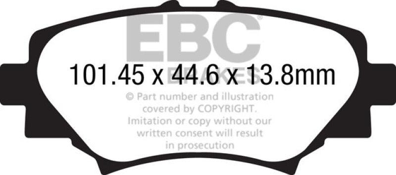 EBC 14+ Mazda 3 2.0 (Japan Build) Greenstuff Rear Brake Pads - Corvette Realm