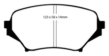 Load image into Gallery viewer, EBC 06-15 Mazda Miata MX5 2.0 Yellowstuff Front Brake Pads - Corvette Realm