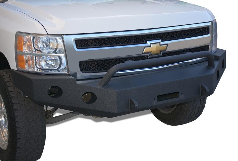 DV8 Offroad 07-13 Chevrolet Silverado 1500 Front Bumper - Black Powdercoat - Corvette Realm