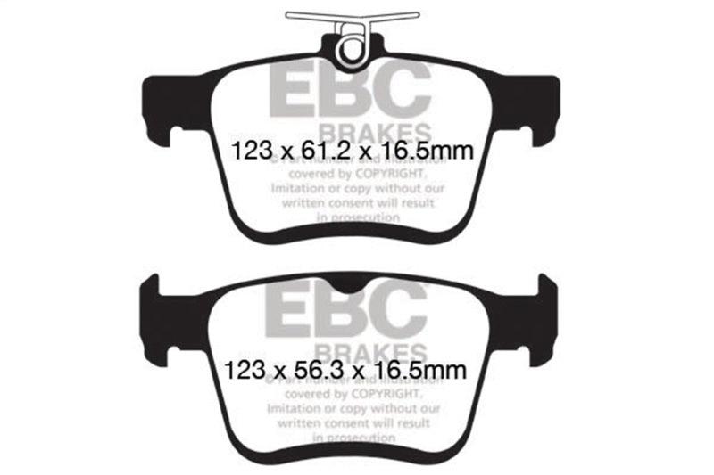 EBC 2014+ Audi A3 1.8 Turbo (w/Electronic Parking Brake) Yellowstuff Rear Brake Pads - Corvette Realm
