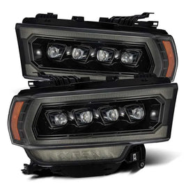 AlphaRex 19-21 Ram 2500 NOVA LED Proj Headlights Plank Style Alpha Blk w/Activ Light/Seq Signal/DRL - Corvette Realm