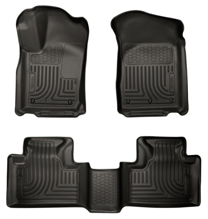 Husky Liners 11-13 Dodge Durango / 11-13 Jeep Grand Cherokee WeatherBeater Combo Black Floor Liners - Corvette Realm