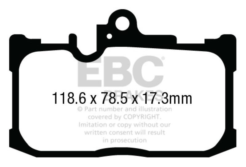 EBC 13+ Lexus GS350 3.5 F-Sport RWD Redstuff Front Brake Pads - Corvette Realm