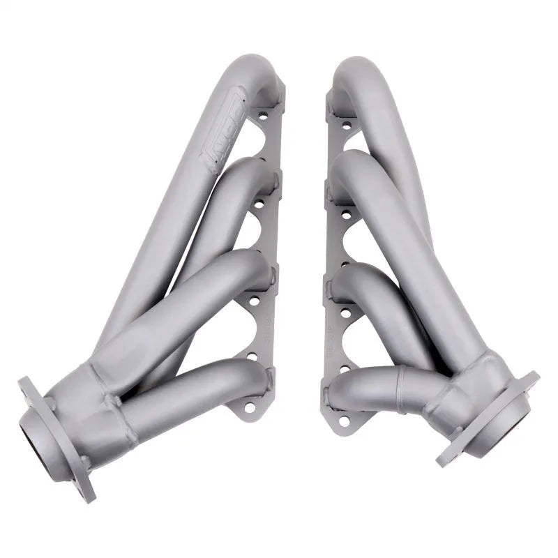 BBK 79-93 Mustang 351 Swap Shorty Unequal Length Exhaust Headers - 1-5/8 Titanium Ceramic - Corvette Realm